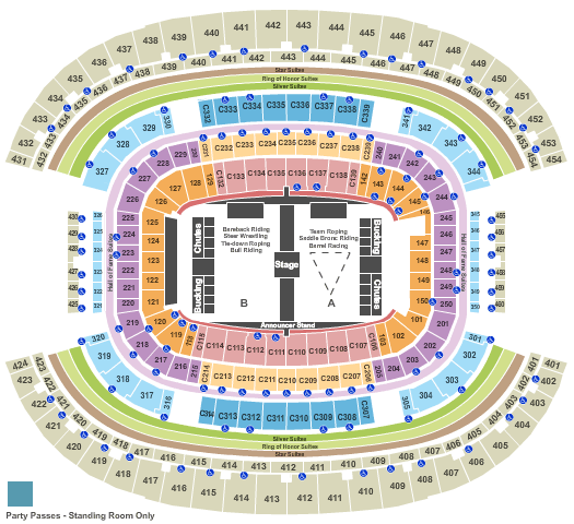 Dallas Cowboys Seating Chart With Seat Numbers