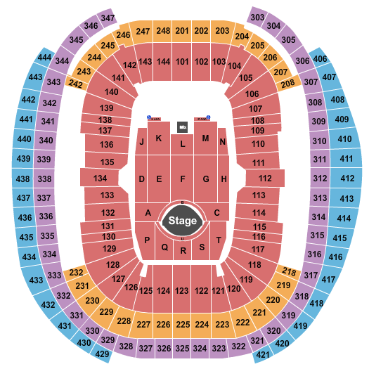 allegiant stadium seating view