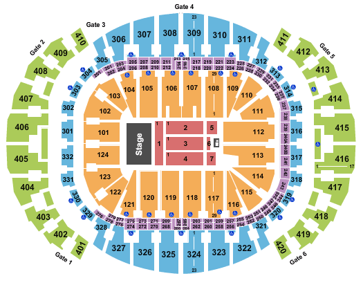 American Airlines Arena Seating Chart + Rows, Seats and