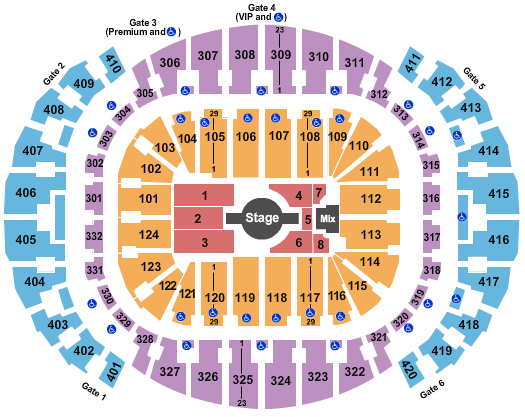 American Airlines Center Seating Charts 