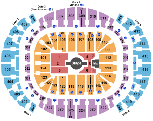 American Airlines Center Seating Chart Maps Dallas