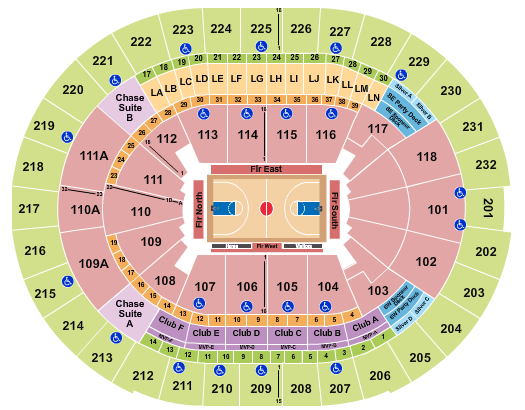 Amway Center Seating Charts+Rows, Seat Numbers And Club Seats