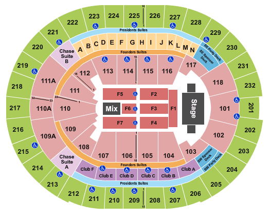 Amway Center Seating Charts+Rows, Seat Numbers and Club Seats
