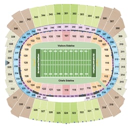 arrowhead rows geha chargers charts seatics ticketiq fenway affiliated gamestub