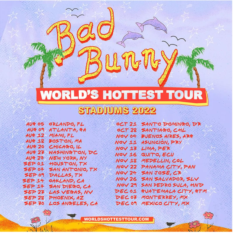 Bad Bunny Tickets, No Service Fees