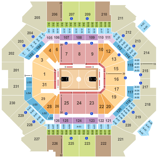 Barclays Seating Chart View