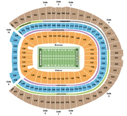 Empower Field At Mile High Seating Chart + Rows, Seat Numbers and Club
