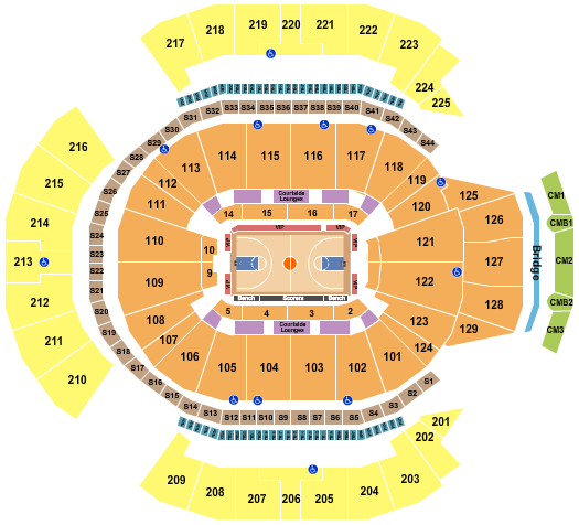 Chase Center Seating Chart + Rows, Seat Numbers and Club ...