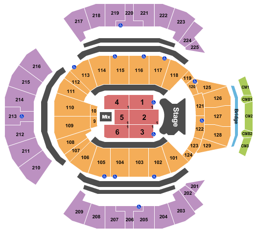 Chase Center Seating Chart Rows Seat