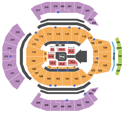 Chase Center Seating Chart Rows Seat