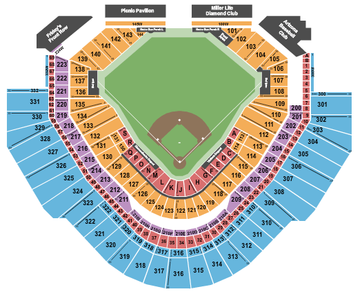 Chase Field Seating Chart + Rows, Seats and Club Seats