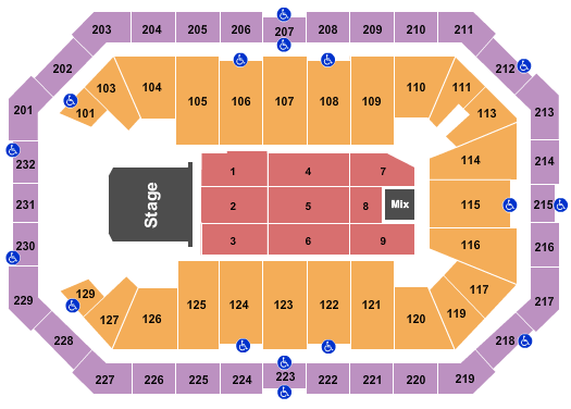 Dickies Arena Seating Chart + Rows, Seats and Club Seats