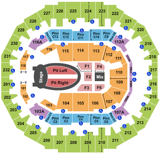 FedEx Forum Seating Chart + Rows, Seat Numbers and Club Seats