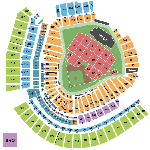 Great American Ballpark Seating Chart Rows Seats And Club Seats   GreatAmericanBallpark BillyJoel 2020 09 11 2019 11 07 1059 SVGC Tn 