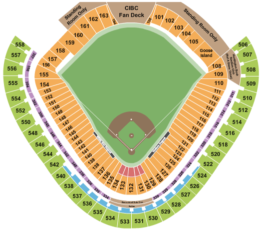 Guaranteed Rate Field Seating Chart + Rows, Seats and Club Seats