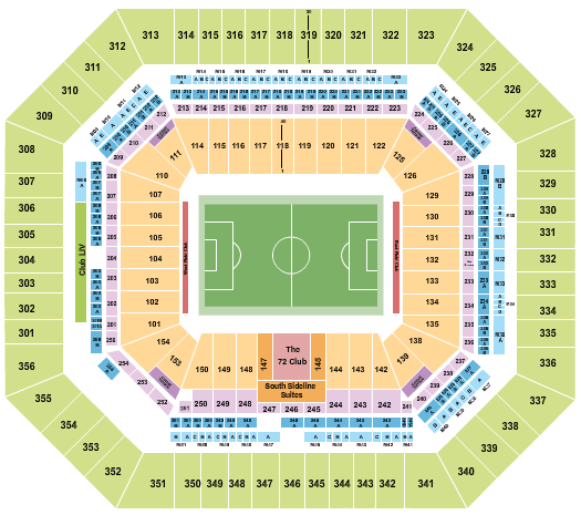 Scott Stadium Detailed Seating Chart