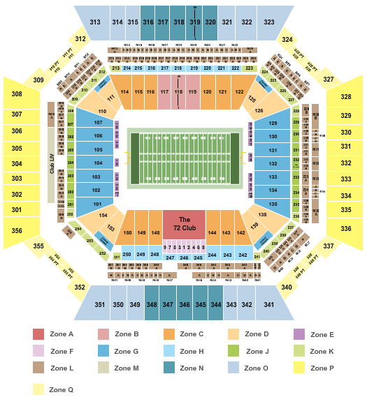 Super Bowl Seating Chart 2017