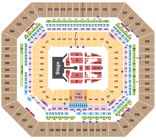 Hard Rock Stadium Seating Chart + Section, Row & Seat Number ...