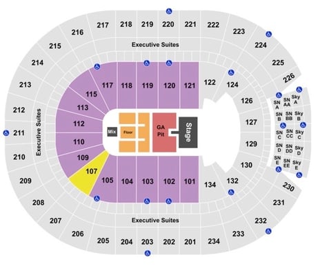 Rogers Place Seating Chart Row Seat Numbers