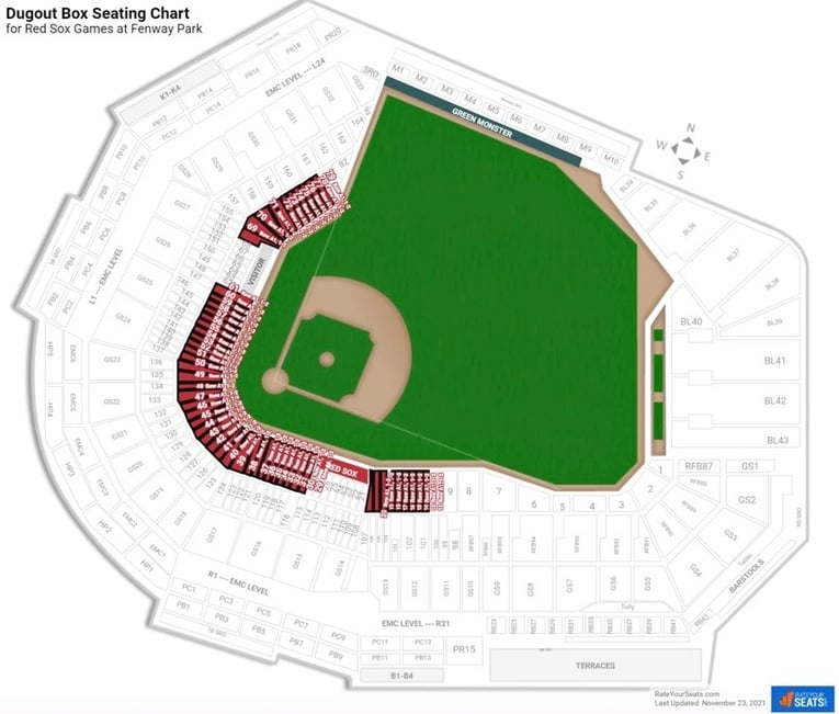 Where to Find Fenway Park Premium Seating and Club Options