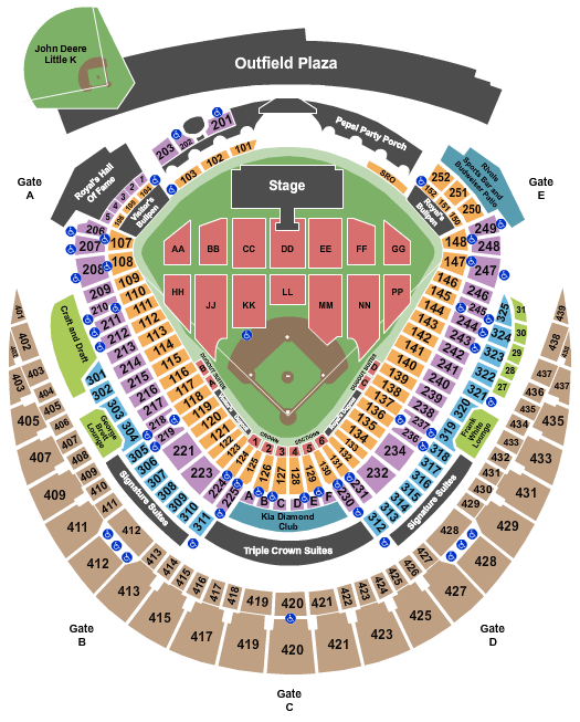 royals stadium seating