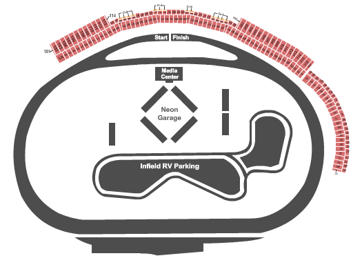 Las Vegas Motor Speedway Seating Chart Rows Seats And Club Seats 