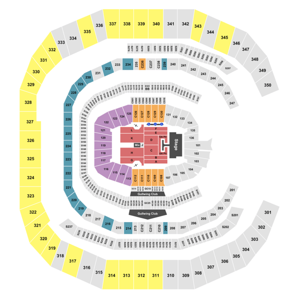 Mercedes Benz Stadium Seating Chart Section Row Seat Number Info