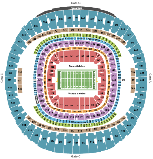Red River Rivalry Seating Chart