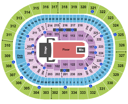 Moda Center Seating + Seat Numbers and Club Seats