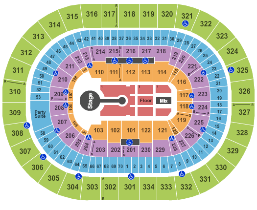 Moda Center Seating Chart + Rows, Seat Numbers and Club Seats