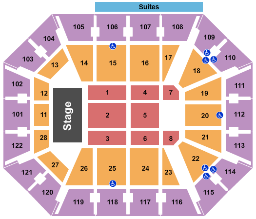 Mohegan Sun Arena Seating Chart Rows Seat Numbers And Club Seat Info