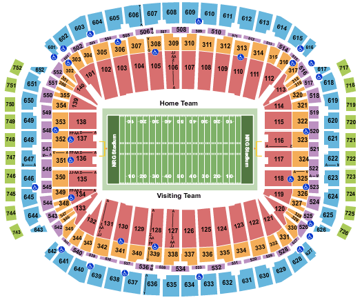 NRG Stadium Seating Chart + Rows, Seat Numbers And Club Seats