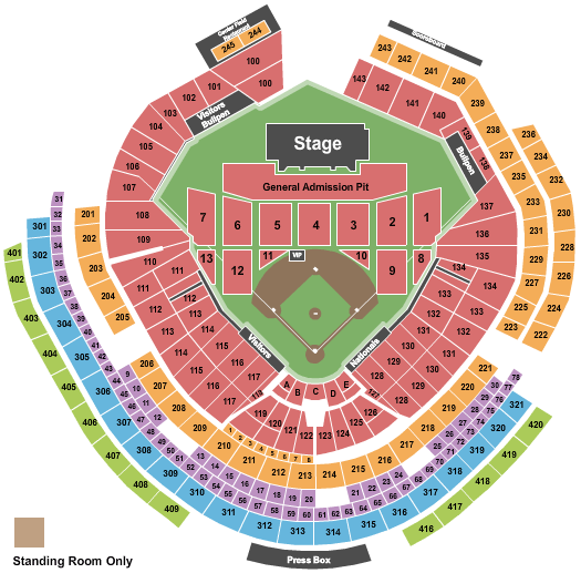 nationals park seating