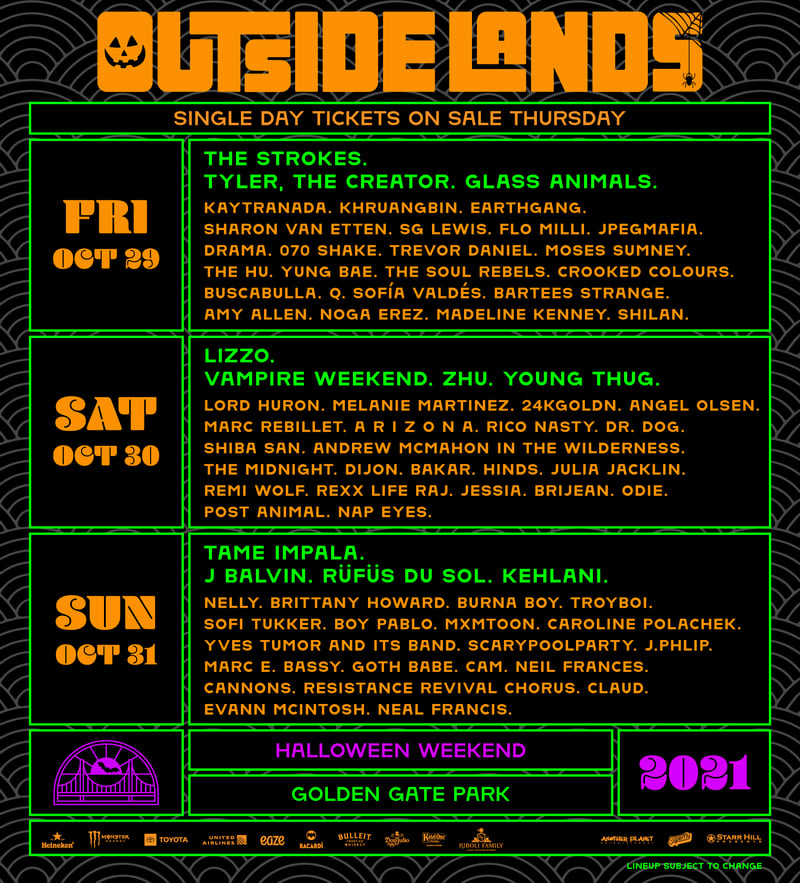 Outside Lands 2022 Schedule How To Find The Cheapest Outside Lands Music Festival Tickets + On Sale News