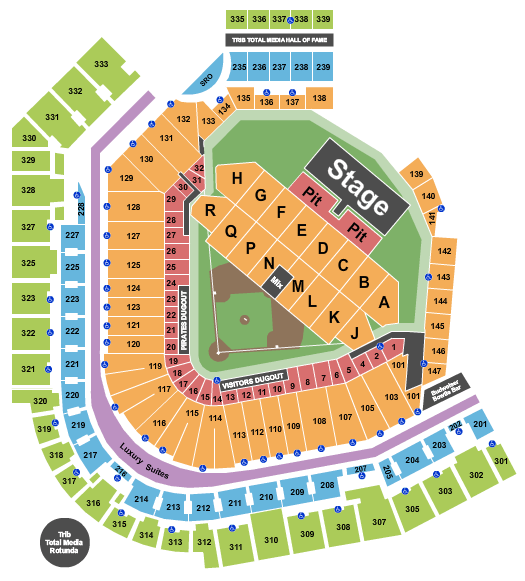 Where to Find PNC Park Premium Seating and Club Options