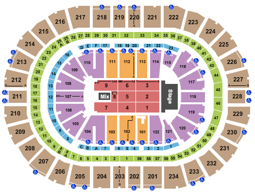 Consol Energy Concert Seating Chart