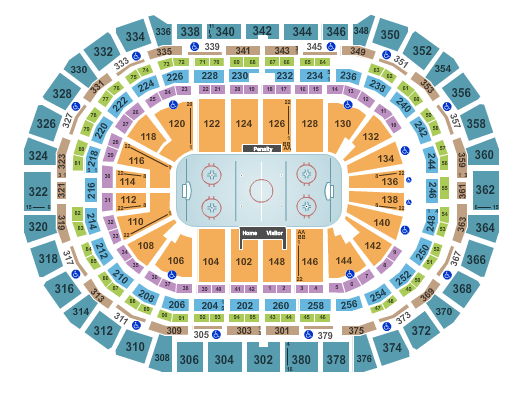 Avalanche Seating Chart View