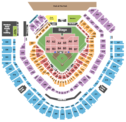 petco park seating view