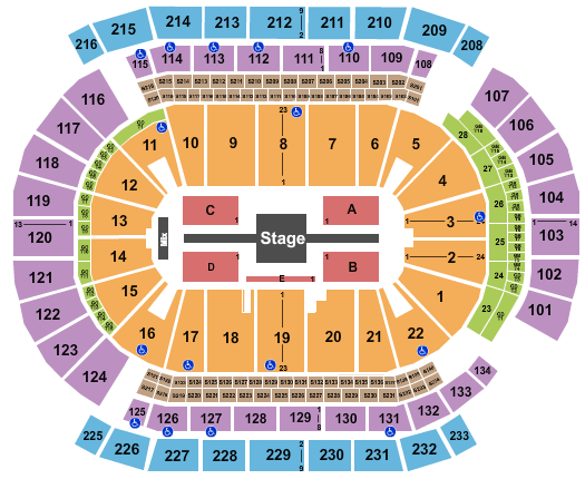 Prudential Center Seating Chart + Rows, Seat Numbers and ...