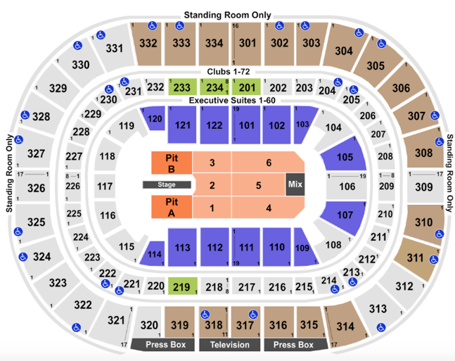 United Center Seating Chart Rows