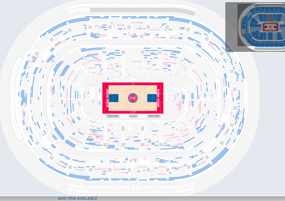 Pistons Seating Chart