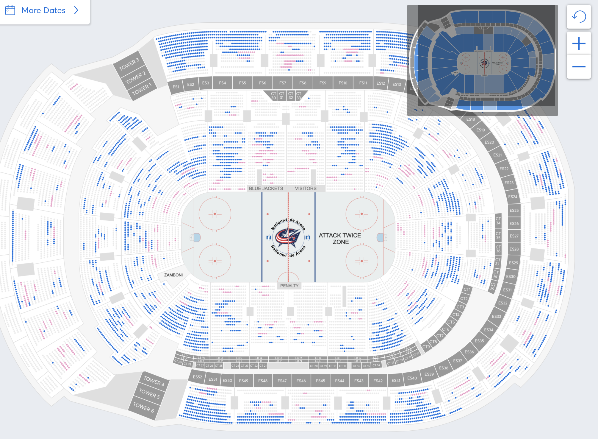Nationwide Blue Jackets Seating Chart