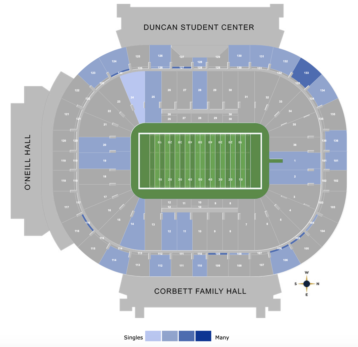 Navy Football Seating Chart