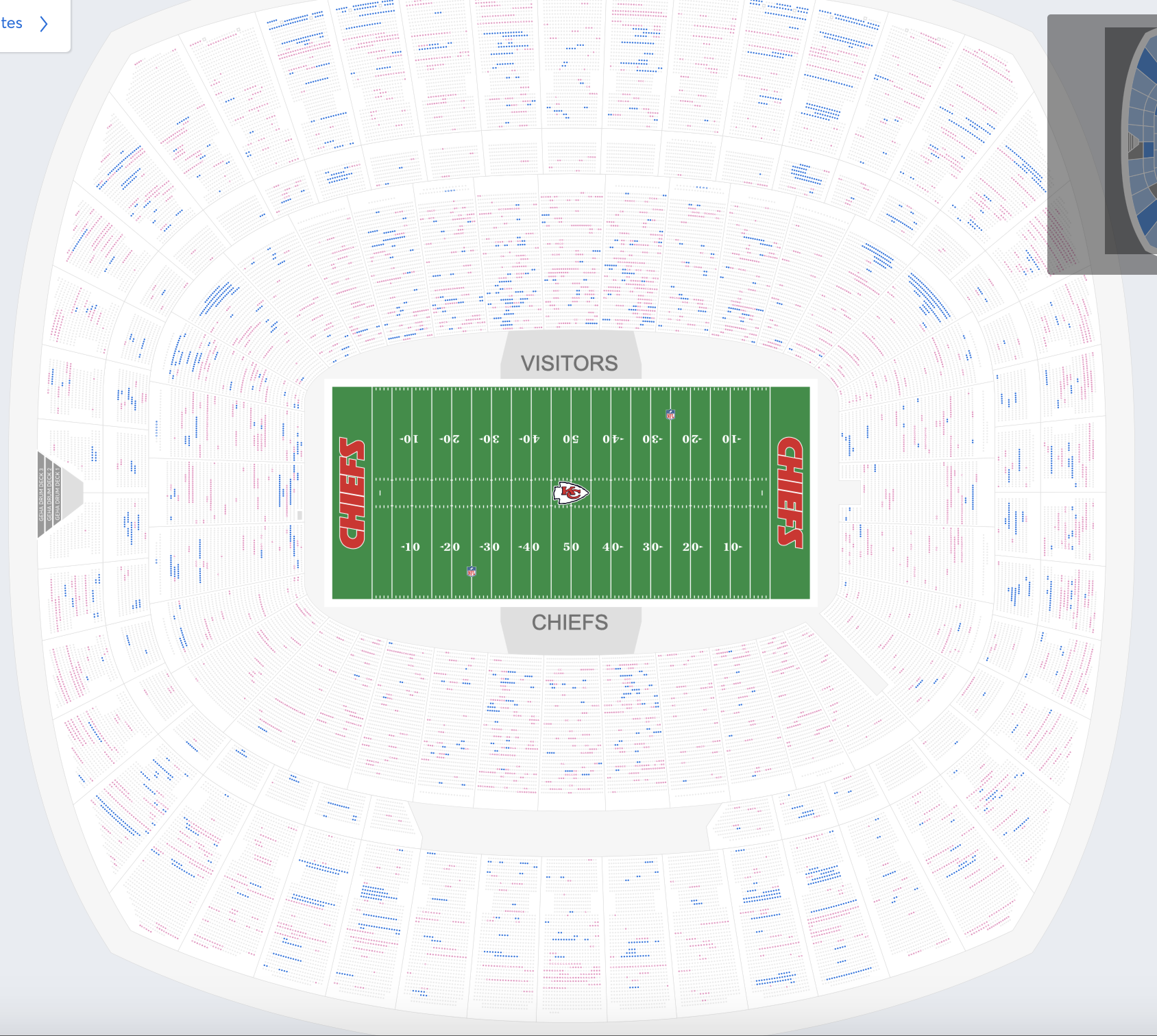 Arrowhead Stadium Seating Chart With Seat Numbers