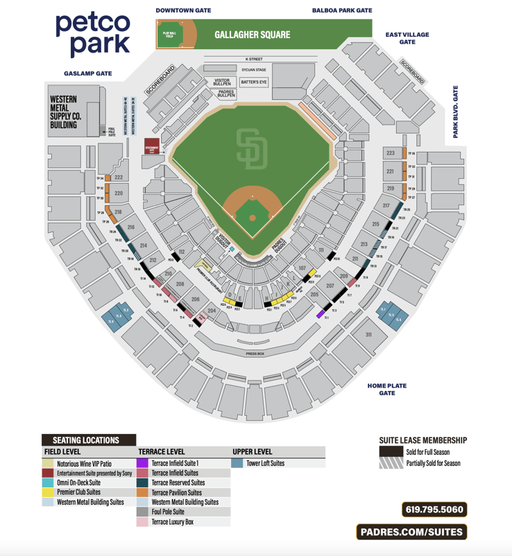 Where to Find Petco Park Premium Seating and Club Options