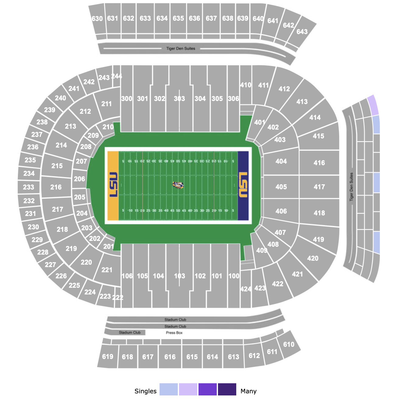 Death Valley Stadium Seating Chart