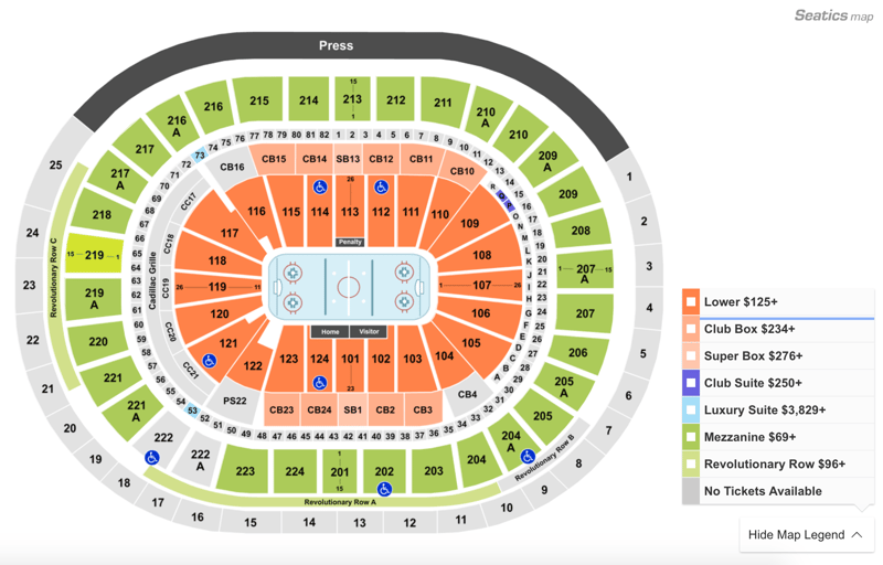 Flyers Stadium Series Seating Chart