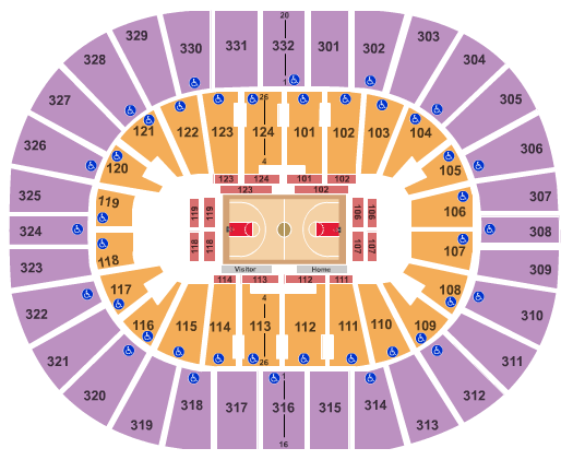 Orleans Arena Seating Chart Rows