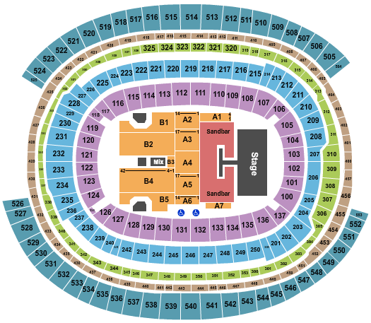 SoFi Stadium Seating Chart + Rows, Seats and Club Seats