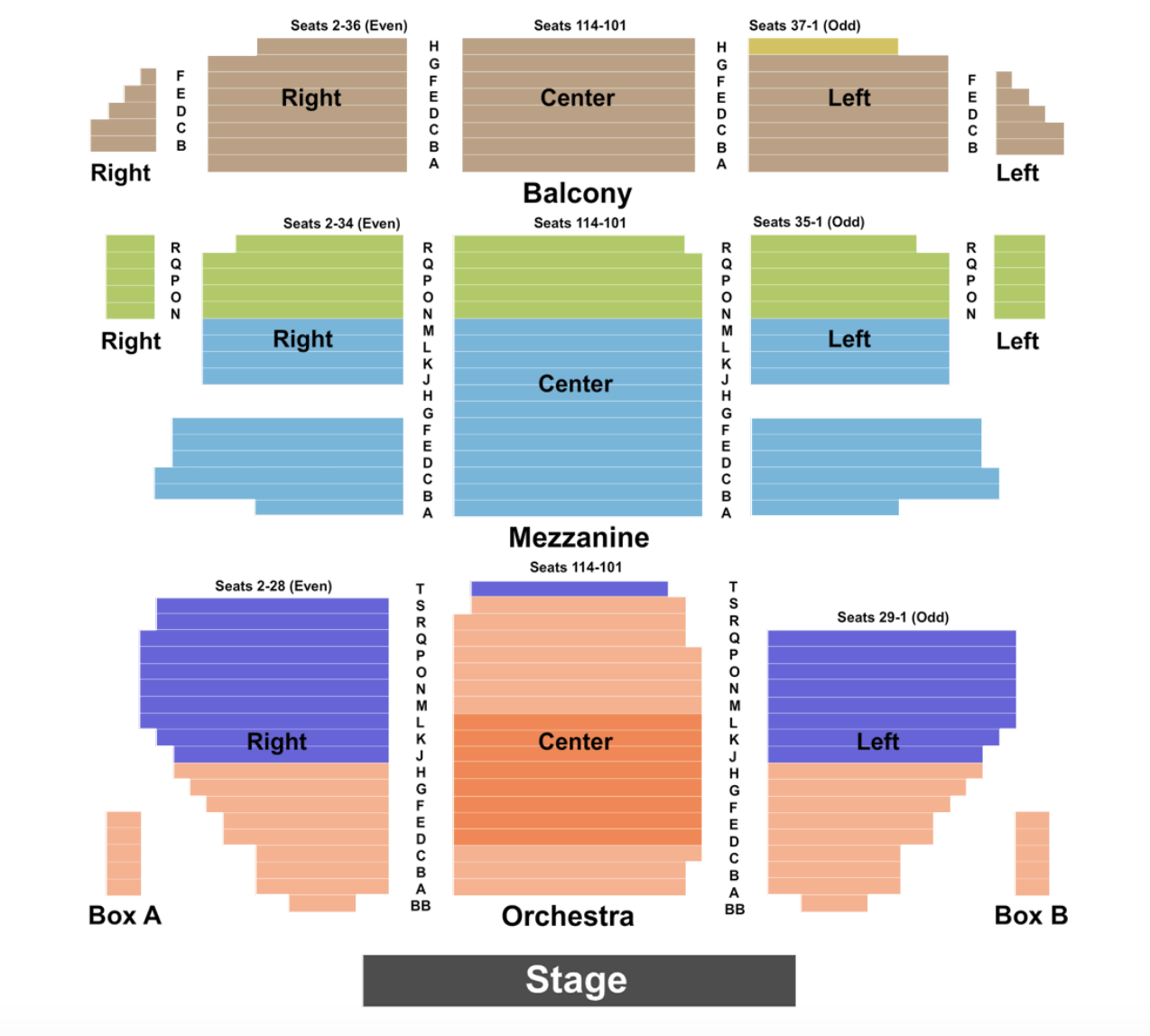 St James Theatre Frozen Seating Chart